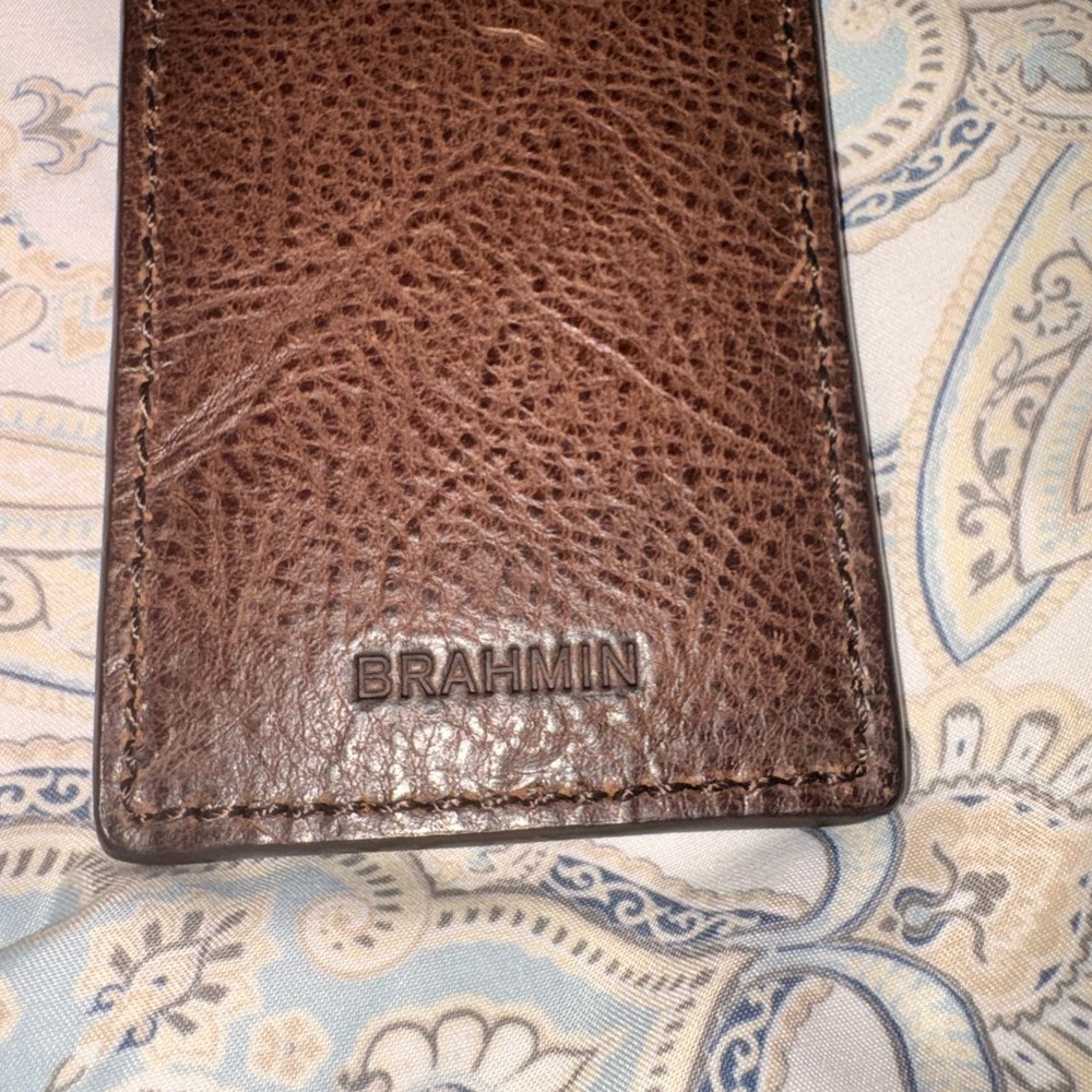 Brahmin Manchester Brown Leather Tag